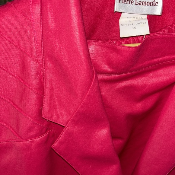Pierre LaMonte Vintage  Barbie hot pink 2 piece skirt size 16 and jacket size 10 - Picture 3 of 9